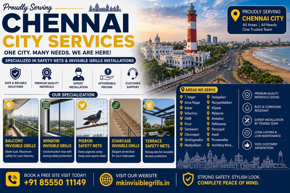 Invisible Grills in Chennai