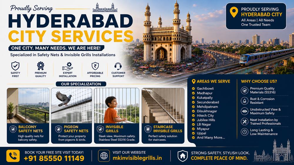 Invisible Grills in Hyderabad