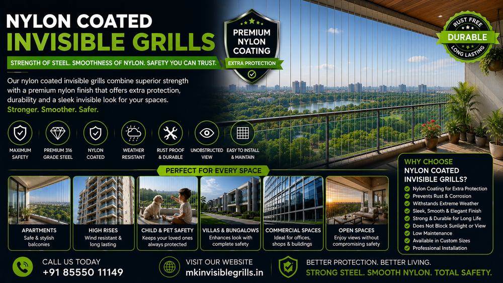 Nylon-Coated Invisible Grills